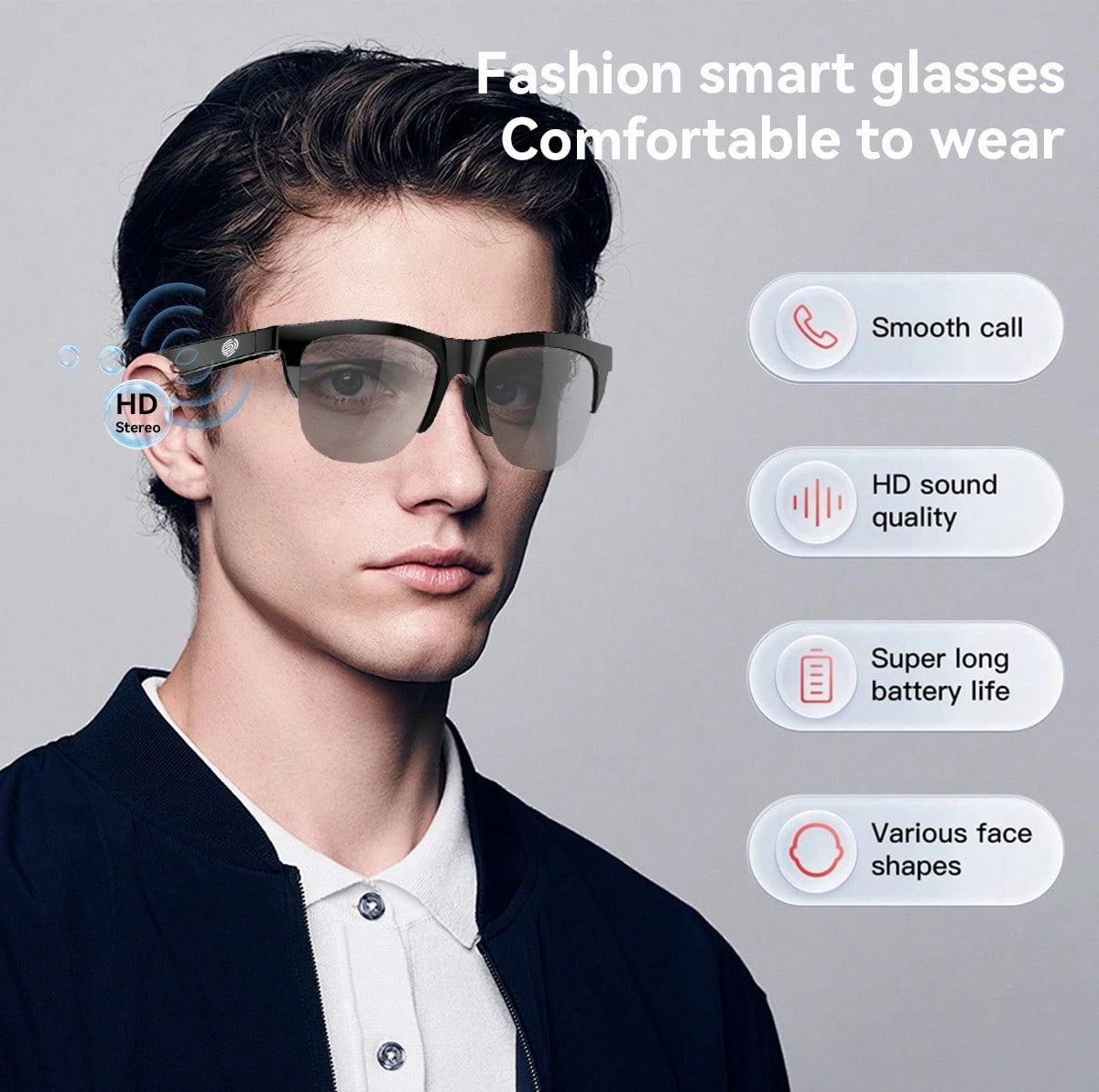 GAFAS DE SOL INTELIGENTES TACTIL.