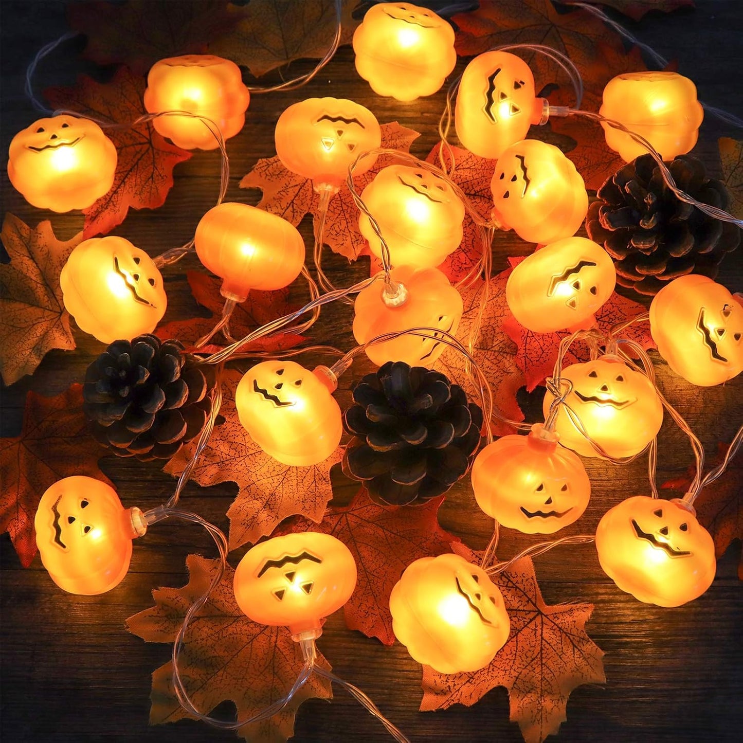 Luces Led De Halloween Calabazas