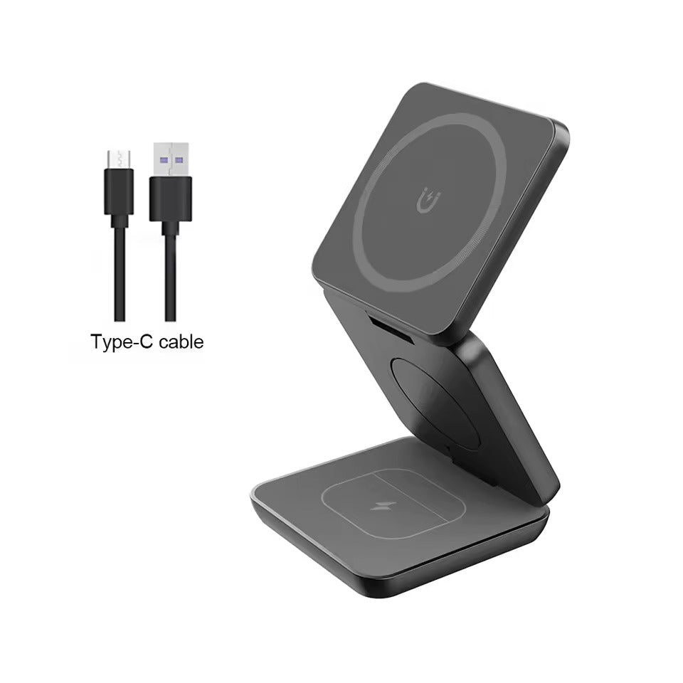 Cargador Plegable Magnético 3 en1 Iphone