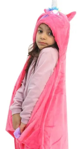 Manta niña con ojos led.