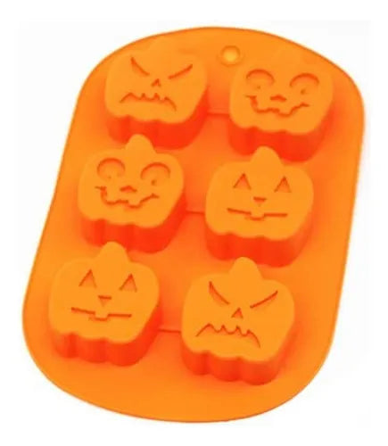 Moldes 6 Espacios Calabazas Halloween