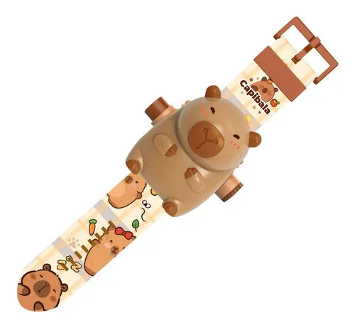 Reloj Proyector Capibara Niños.