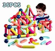juguete palos magneticos 36 piezas
