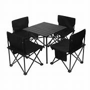 SILLA Y MESA PARA CAMPING JUEGO 5 PIEZAS