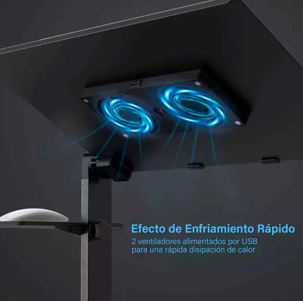 Mesa Portatil Notebook Doble Ventilador