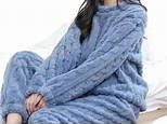 Bata Pijama Trenzado Invierno.