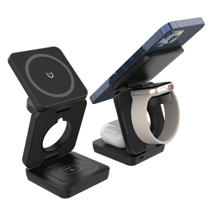 Cargador Plegable Magnético 3 en1 Iphone