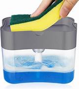 DISPENSADOR DE JABON PORTA ESPONJA