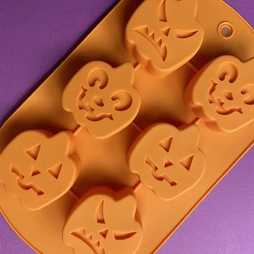 Moldes 6 Espacios Calabazas Halloween