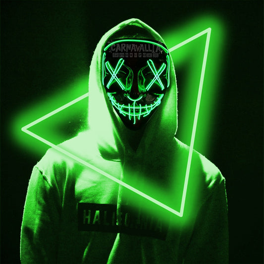 Máscara luces purga hallowen