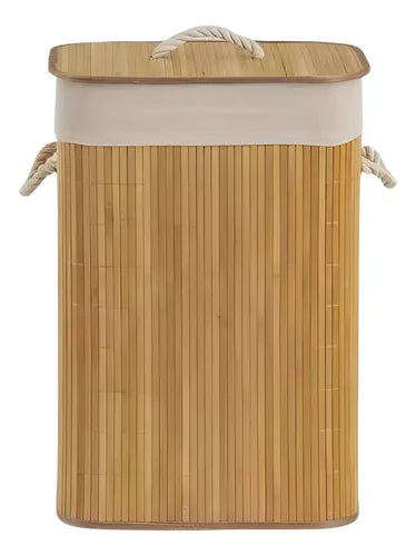 Canasto para ropa bambú.