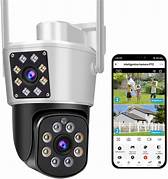 camara de seguridad doble lente
