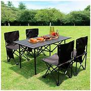 SILLA Y MESA PARA CAMPING JUEGO 5 PIEZAS
