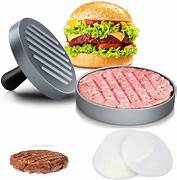 Maquina manual para hamburguesas caseras.