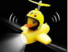 Linterna de patito para bicicleta