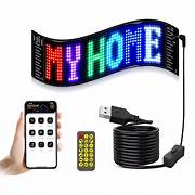 Letrero Pantalla Led Flexible Rgb 37X10