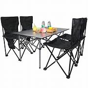 SILLA Y MESA PARA CAMPING JUEGO 5 PIEZAS