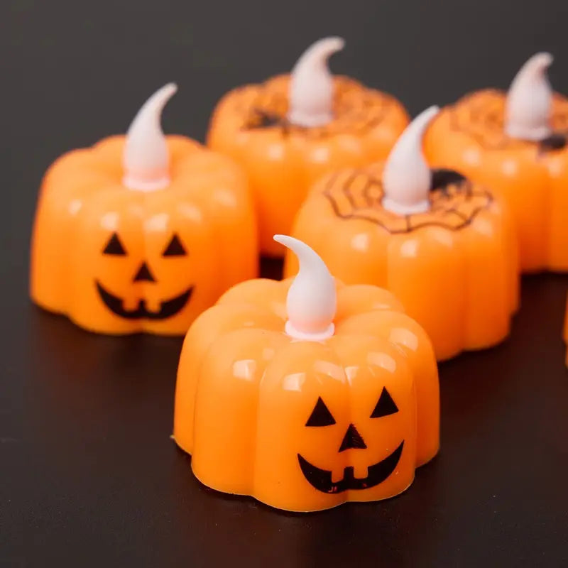 Pack 3 Luces Velitas Calabaza Halloween